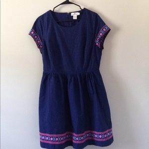Vineyard Vines Embroidered Navy Fit & Flare